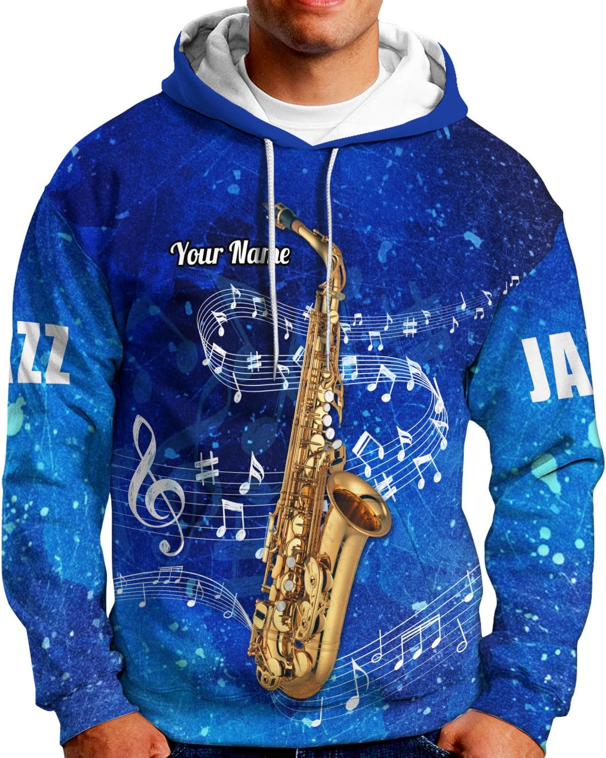 Mostprints Personalized Name Saxaphone Shirt 3D, Saxophone Shirt Gift, Saxophone Gifts Shirt for Men and Women S-5XL