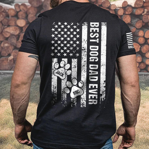 Personalized Dog Dad Shirt for Dad Dog Dad Gifts for Men Fathers Day T Shirts for Dad from Dog Dad Dog Gifts for Men
