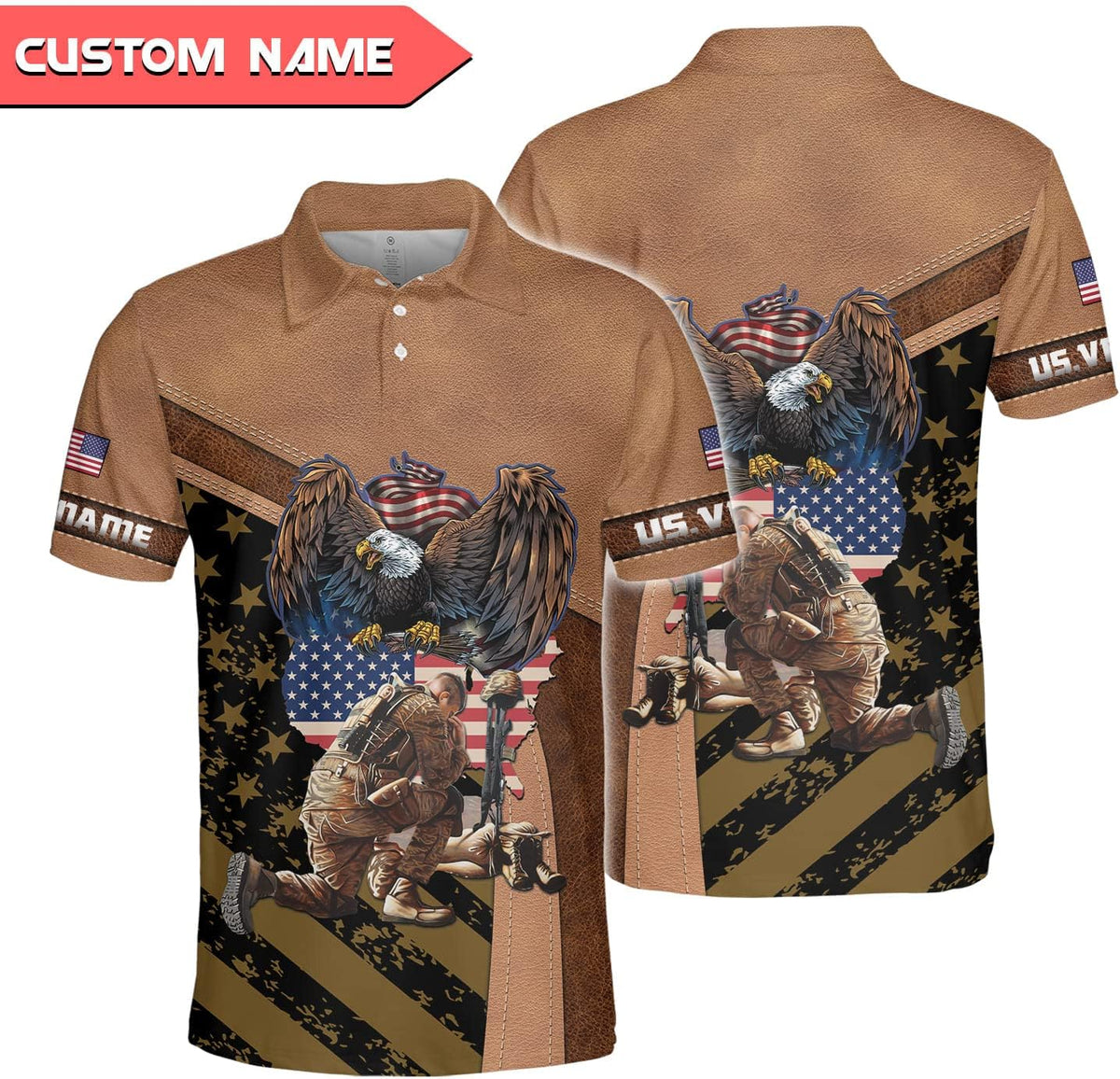 Personalized Veteran Shirts for Men, Army Shirts for Men, Army Shirts, Army Veteran Shirts for Men, Veteran Polo shirt