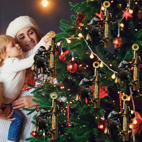 Personalized Lineman Ornaments Lineman Gifts Linemen Ornaments Linemen Gifts Custom Name Lineman Christmas Ornaments Custom Lineman Tool Set Flat Christmas Ornament, Lineman Lover Fan (1, LM5)