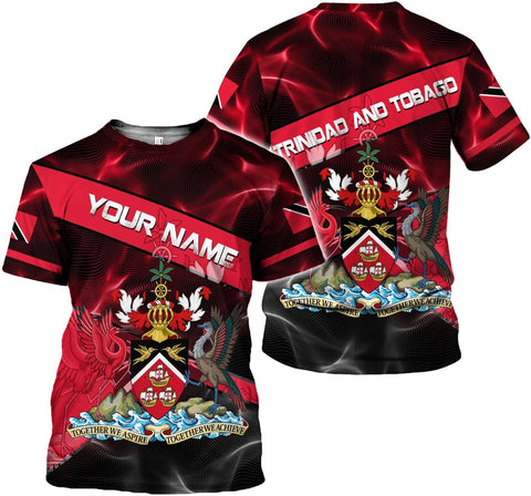 Rivelus Personalized Trinidad and Tobago Clothing 3D, Trinidad and Tobago Shirt, Trinidad Pride Gift T-Shirt S-5XL