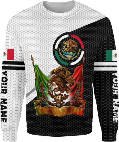 Personalized Name Mexican Hoodie 3D, Customized Mexican Hoodies for Men, Unisex Mexico Hoodie,Mexico Hoodies for Men1 (Multi 7)