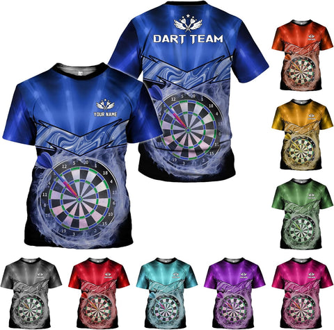 mostprints Personalized Dart Shirts, Darts Shirts for Men, Dart Jerseys for Teams, Dartboard Players Shirt Darts Board Gift