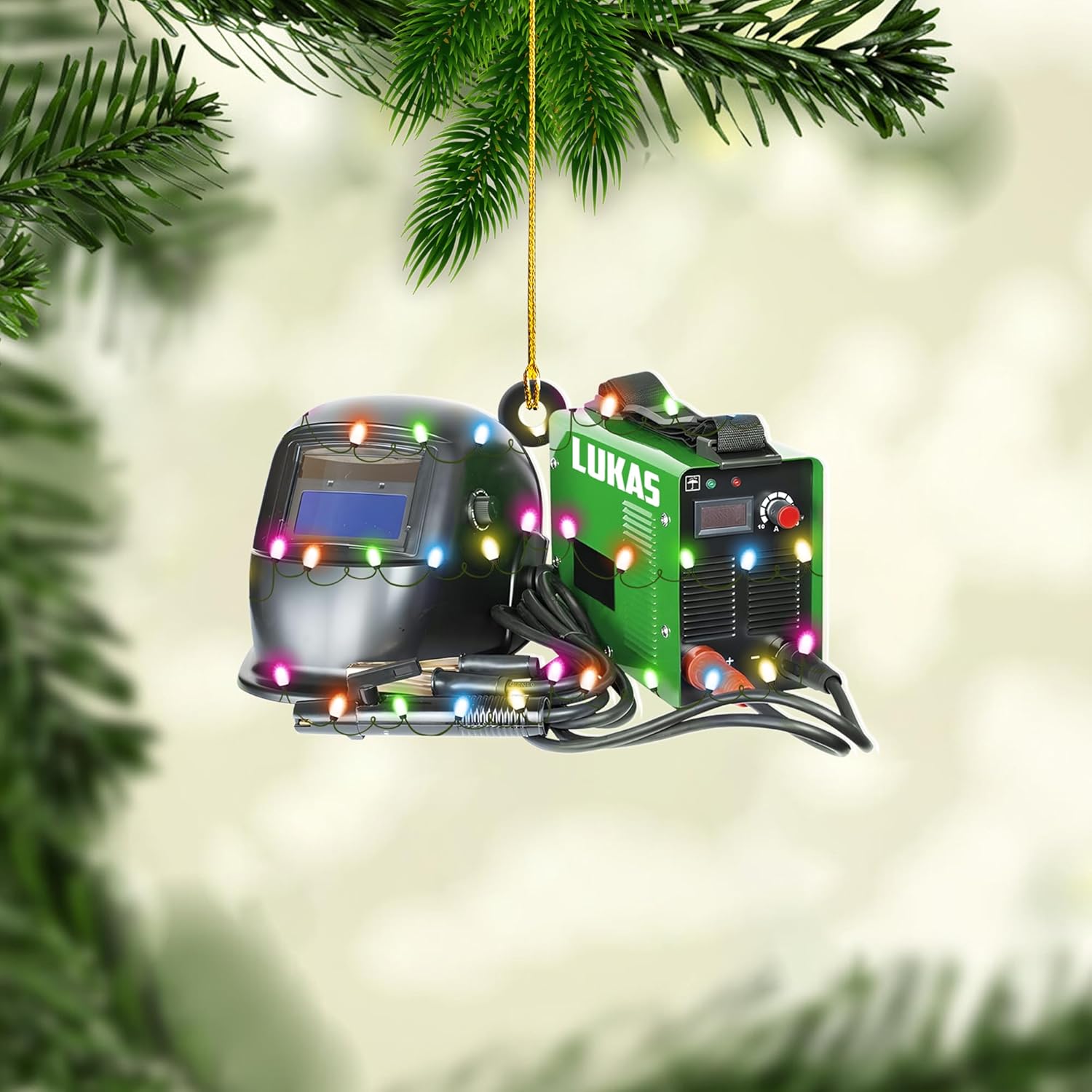 Artparel Personalized Welder Ornaments Custom Name Welder Christmas Ornament Custom Welder Gifts Welder Ornaments for Christmas Tree Welder Christmas Ornament (WD23)