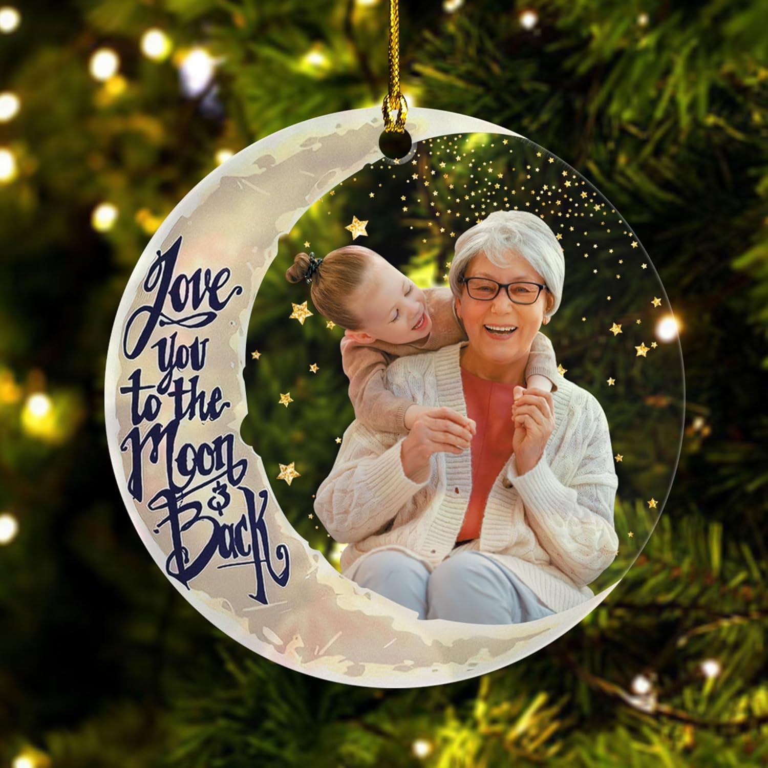 Personalized Grandmother Ornament, Custom Christmas Memorial Gift, Xmas Memory Gift for Christmas Tree 2024, Grandmother Christmas Ornaments Family Ornaments (BFF 28)