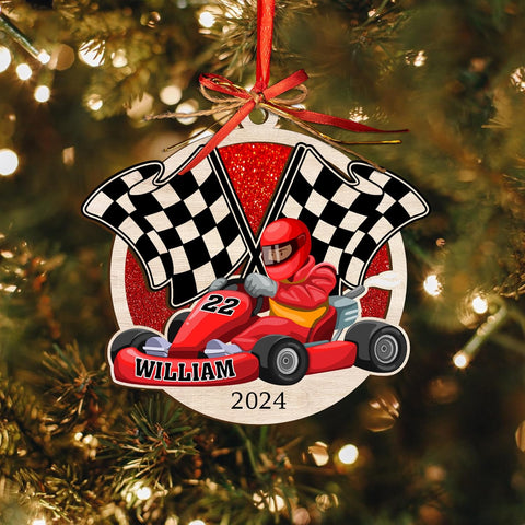 Royal Fight Custom Racing Car Ornament 2024 Race Car Ornament for Christmas Tree Gift for Racing Lovers Drag Racing Ornament Racer Gifts Drag Racing Ornament Gift Xmas (HRC6)