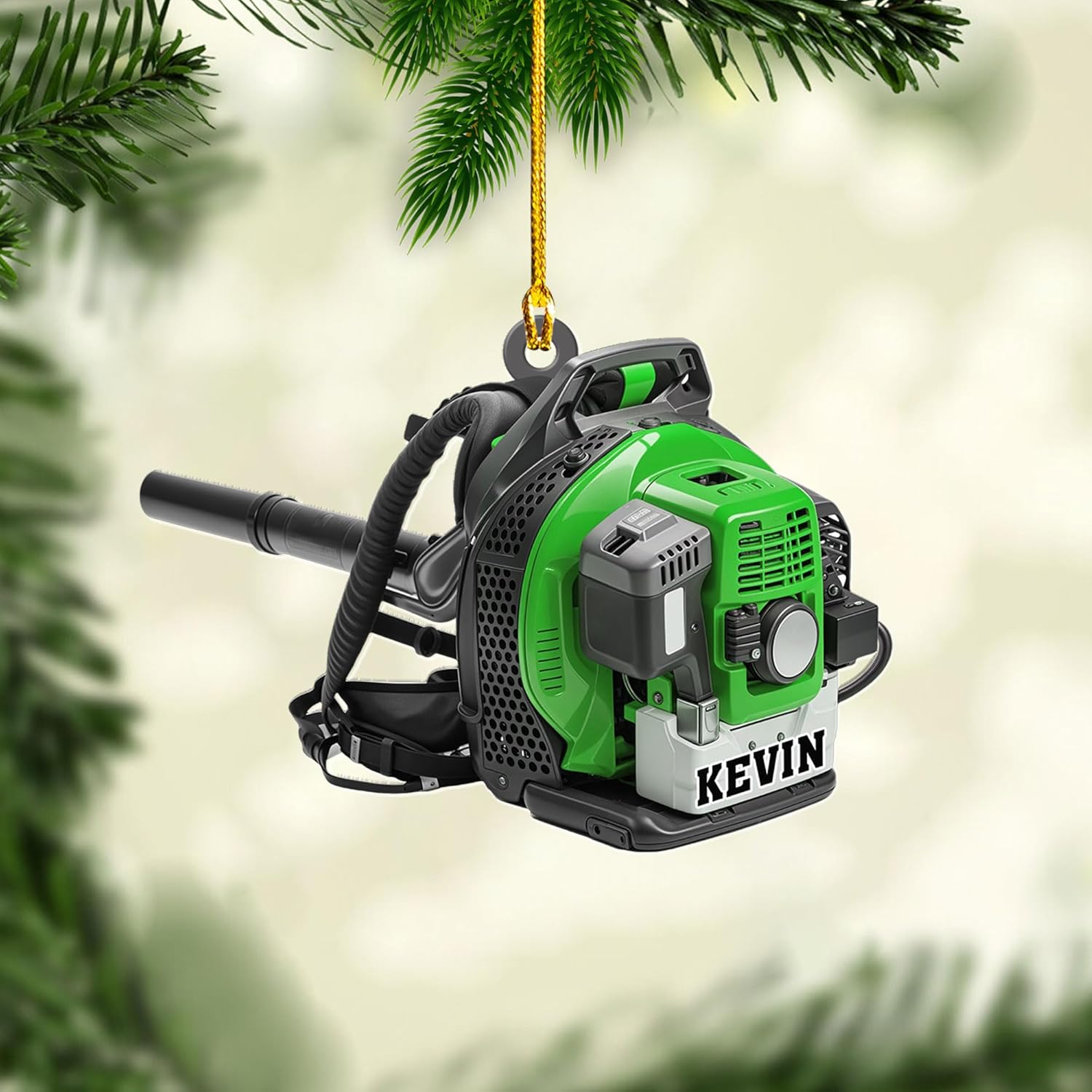 Personalized Leaf Blower Ornament Leaf Blower Christmas Ornament, Leaf Blowers Ornament Christmas, Leaf Blowers Ornament for Christmas Tree Decor Hanging Leaf Blowers Gift Xmas (1, LB7)
