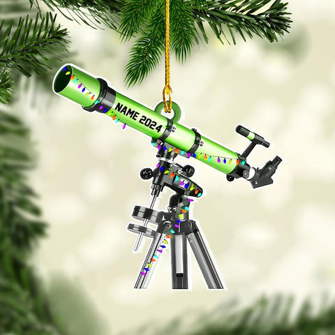 Royal Fight Custom Telescope Ornament Telescope Christmas Light Ornaments Loved Telescope Ornament Telescope Christmas Ornament 2024 Telescope Lovers Ornament Telescope Gift Xmas (TC8)
