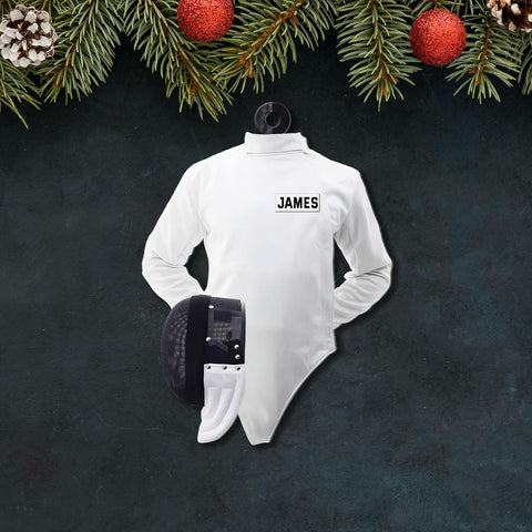 Artparel Personalized Fencing Ornaments Fencing Christmas Ornament Fencing Gift Fencing Christmas Tree Decor Fencer Ornament Gift for Christmas 2024 Fencer Fencing Ornament (Fencing 3)