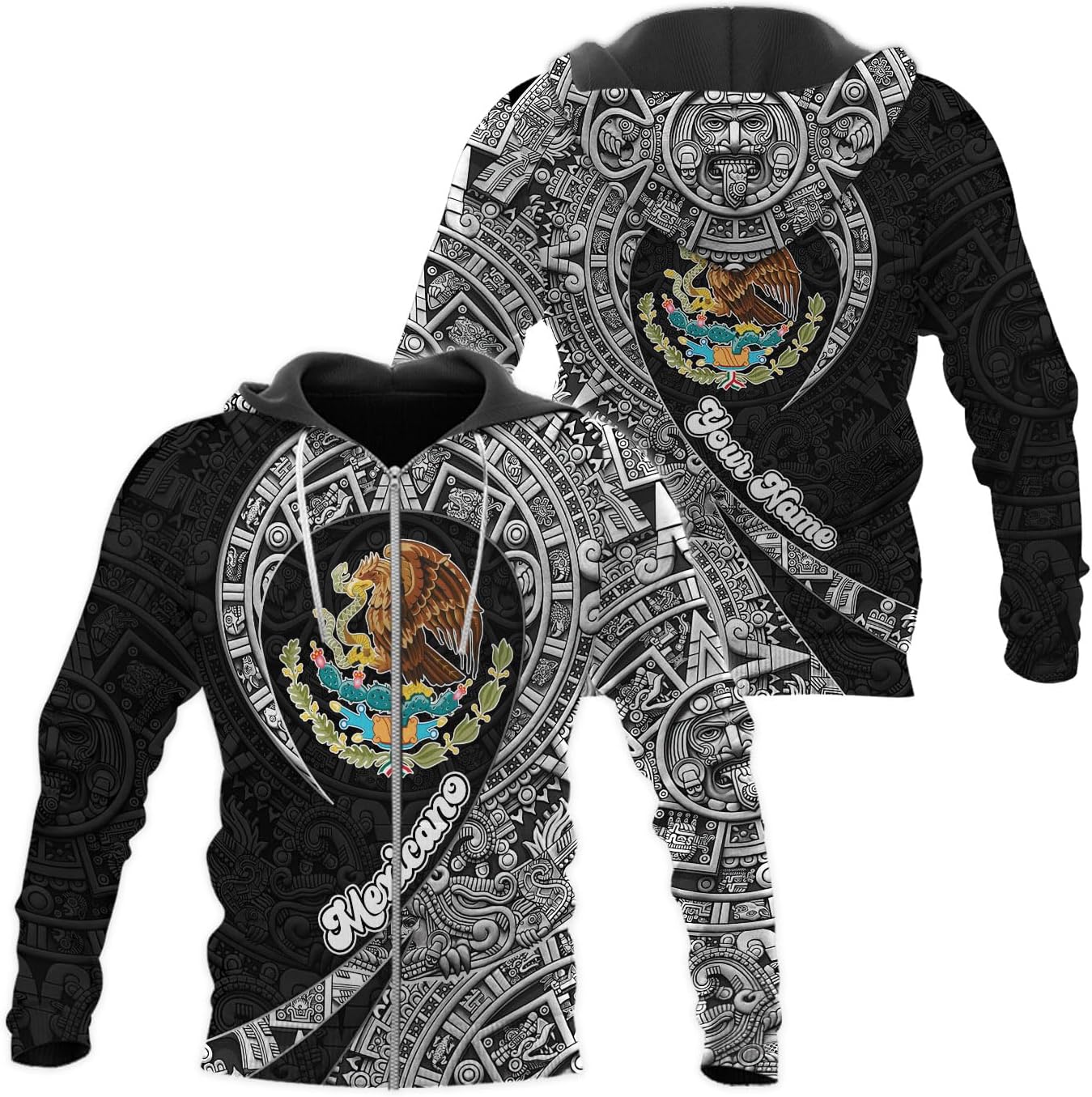 RoyalBro Personalized Mexico Shirt, Camisas de Mexico Customized Mexican Shirts Mexican Flag Mexico 3D Shirt for Men Women