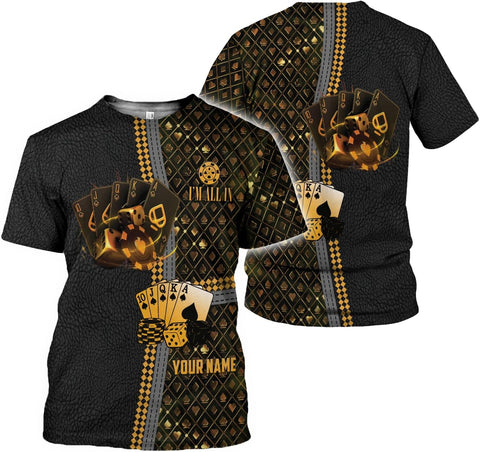 Royal Fight Personalized Poker Shirt 3D Funny Poker Shirt for Men Casino Poker Shirt Gifts Men Women Funny Poker Gift