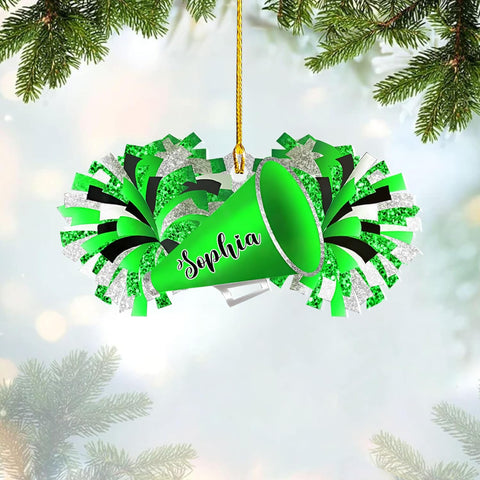 Pretyprints Personalized Cheerleader Ornaments Cheerleader Cheerleading Lovers Ornaments Cheerleading Ornament Gift for Cheerleader Christmas 2024 Cheer Cheerleader Ornaments Xmas (Style 6)