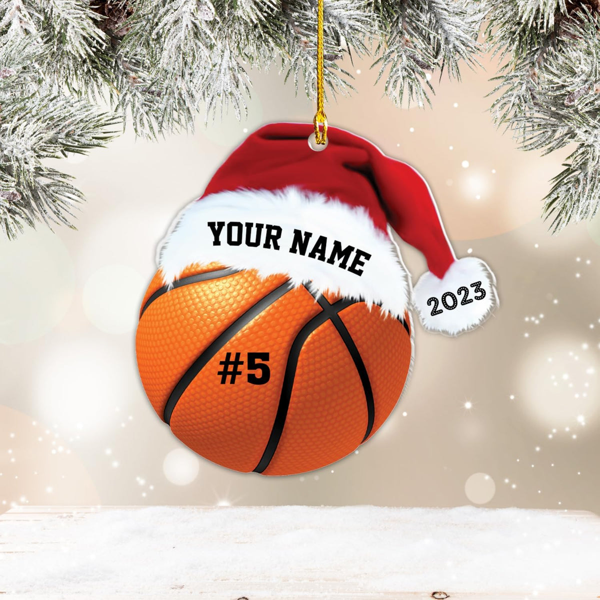 Personalized Basketball Ornaments, Basketball Christmas Ornaments, Basketball Ornament Basketball Gifts, Basketball Gifts for Men, Basketball Coach Gifts for Women (Style 13)