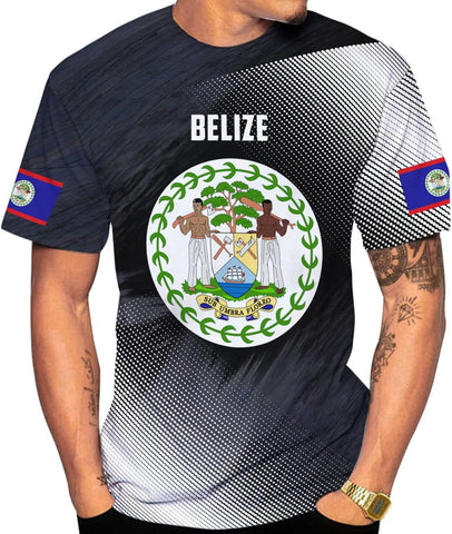 Personalized Belize Shirt Custom Belize Flag Belize Map Shirt for Men and Women, Belize Pride T-Shirt, Belize Tshirt Belize (Style 2)