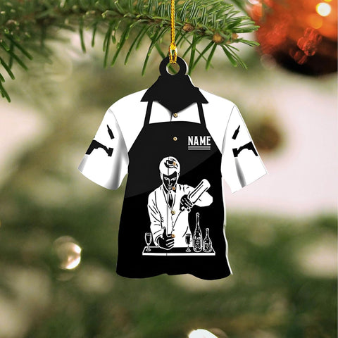 MAPrints Personalized Bartender Christmas Ornaments, Bartender Acrylic 2D Flat Ornament, Personalized Bartender Gift, Best Christmas Ornament 2024, Ornament Xmas Tree Hanging Decor Keepsake (BTD 8)