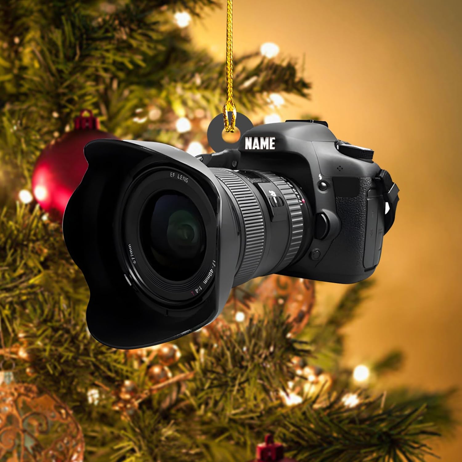 Podagree Personalized Camera Ornament Camera Xmas Ornament Gift 2023 Photography Christmas Ornaments ift for New Photographer Ornament Camera Gifts Camera Lover Gifts (CM4)