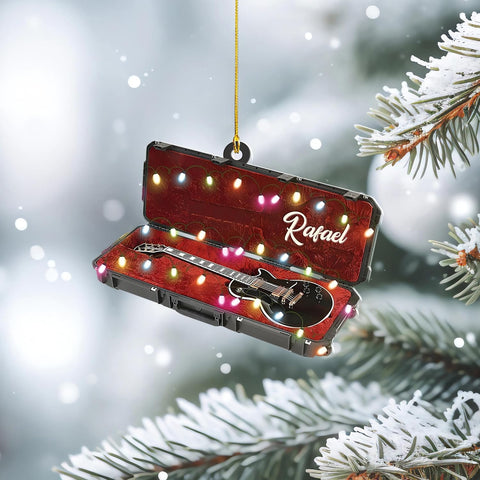 Personalized Guitar Ornament, Electric Guitar Ornament, Guitar Christmas Ornaments 2024, Acoustic Guitar Christmas Ornament, Guitar Christmas Ornaments Guitarist Gift Musical Instruments Xmas (G1)