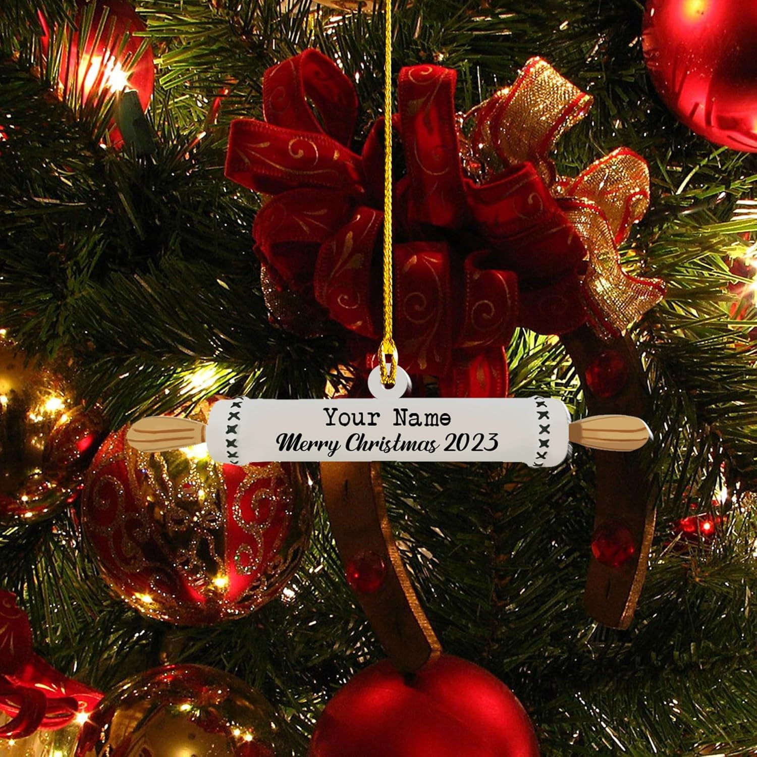 Personalized Baking Mixer Ornament, Baker Ornament for Christmas 2023, Baking Ornaments for Christmas Tree, Chef Christmas Ornament Tree Hanging Ornament Pine Decorations (Baker 13)
