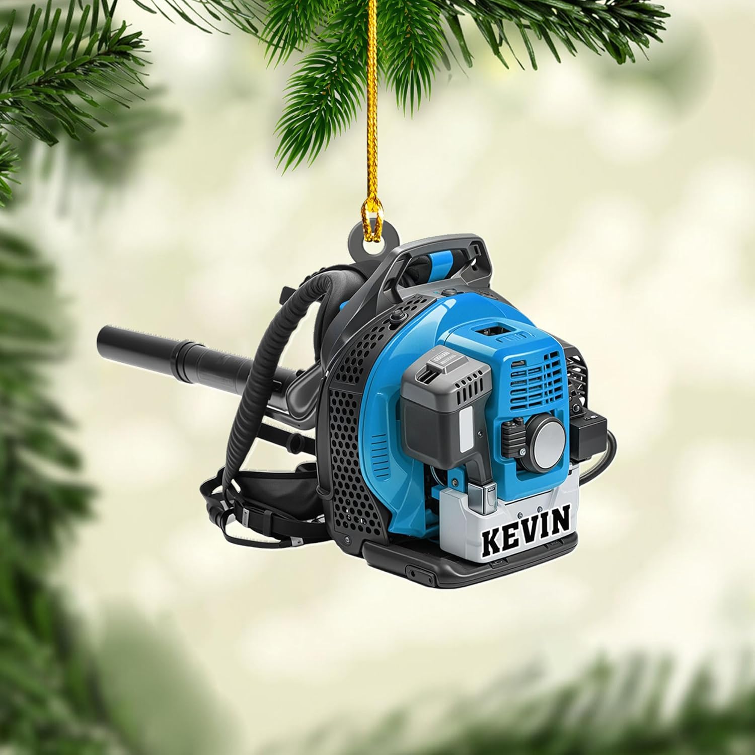 Personalized Leaf Blower Ornament Leaf Blower Christmas Ornament, Leaf Blowers Ornament Christmas, Leaf Blowers Ornament for Christmas Tree Decor Hanging Leaf Blowers Gift Xmas (1, LB7)