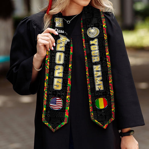 African American Graduation Sash, Graduation Stole Customize, African Graduation Sash, Graduation Stole Class of 2025