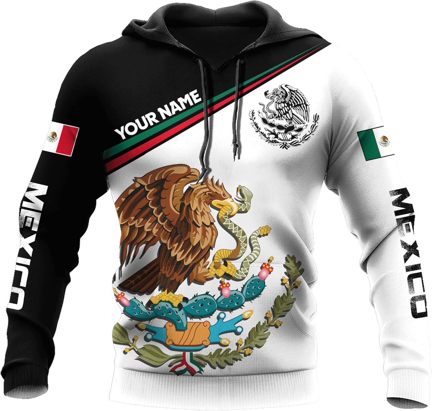 Personalized name mexico hoodie, custom name mexico hoodies for men Unisex Hoodie, T Shirt, Zip Up Hoodie, Sweatshirt For Men AD1023 Multicolor