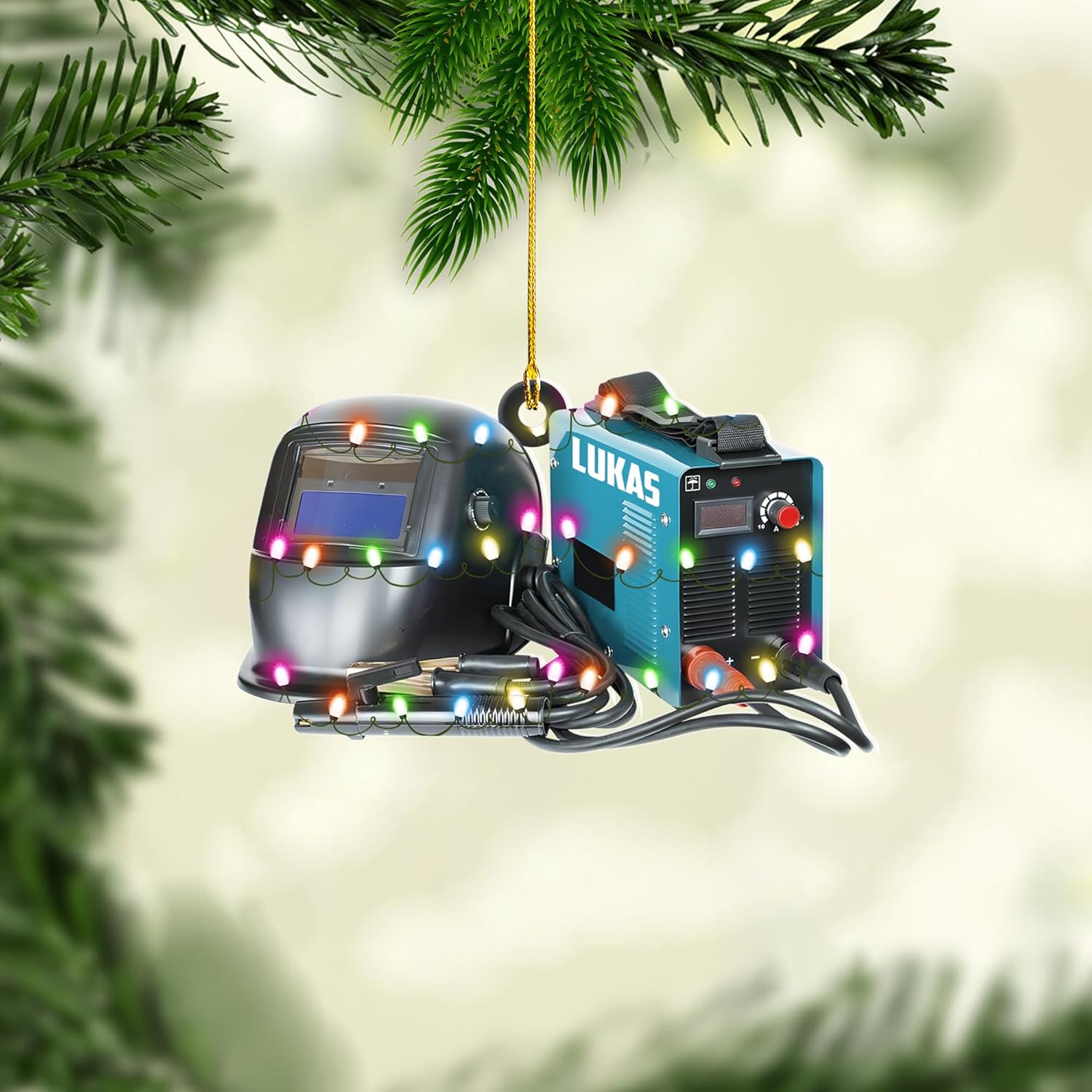 Artparel Personalized Welder Ornaments Custom Name Welder Christmas Ornament Custom Welder Gifts Welder Ornaments for Christmas Tree Welder Christmas Ornament (WD23)
