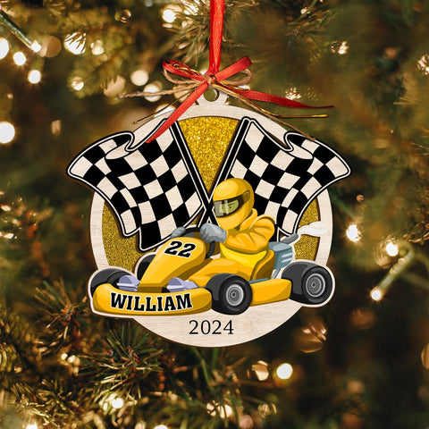 Royal Fight Custom Racing Car Ornament 2024 Race Car Ornament for Christmas Tree Gift for Racing Lovers Drag Racing Ornament Racer Gifts Drag Racing Ornament Gift Xmas (HRC6)