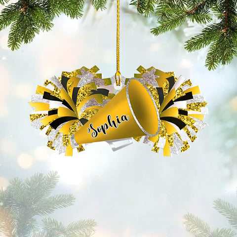Pretyprints Personalized Cheerleader Ornaments Cheerleader Cheerleading Lovers Ornaments Cheerleading Ornament Gift for Cheerleader Christmas 2024 Cheer Cheerleader Ornaments Xmas (Style 6)