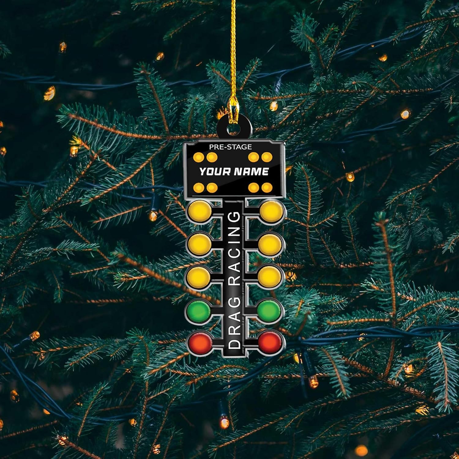 Royal Fight Personalized Racing Ornament Race Car Ornament Custom Drag Racing Christmas Ornaments Gift for Racing Lovers Drag Racing Ornament Racer Gifts (RC 4)