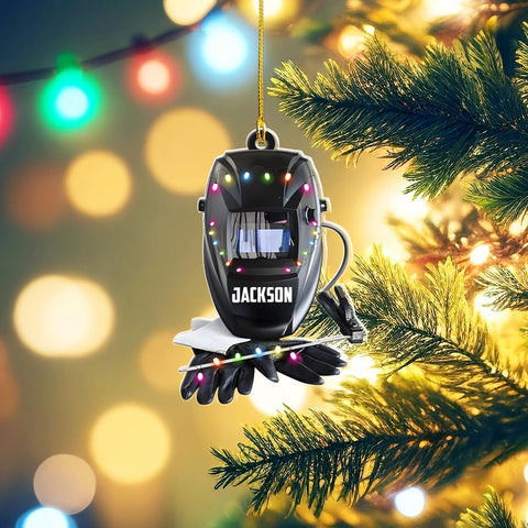 Artparel Personalized Welder Ornaments Custom Name Welder Christmas Ornament Custom Welder Gifts Welder Ornaments for Christmas Tree Welder Christmas Ornament (WD32)