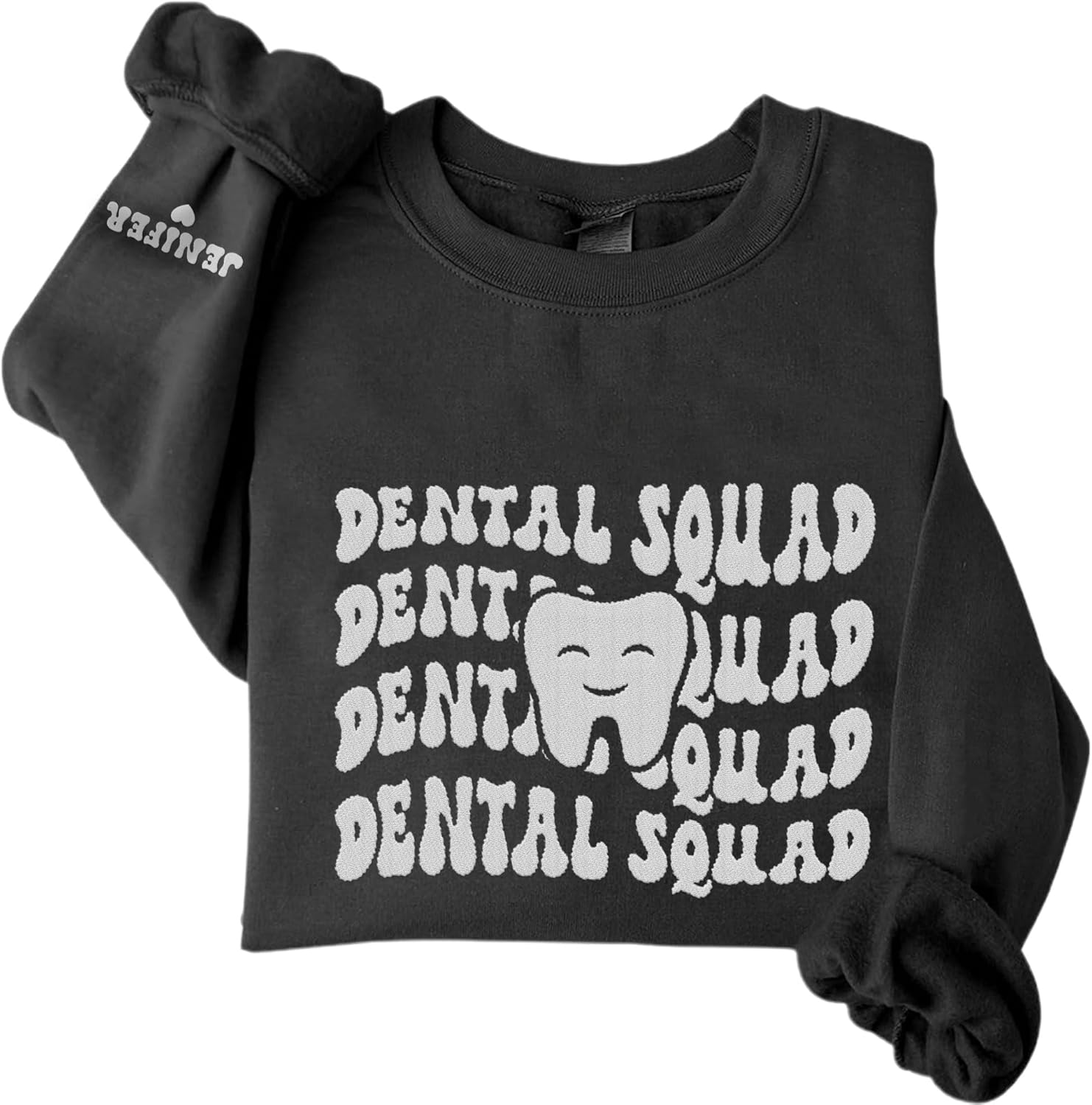 Leeprints Personalized Embroidered Sweater, Dental Assistant & Hygienist Gift, Nurse Hoodie