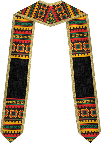African American Graduation Sash, Graduation Stole Customize, African Graduation Sash, Graduation Stole Class of 2025