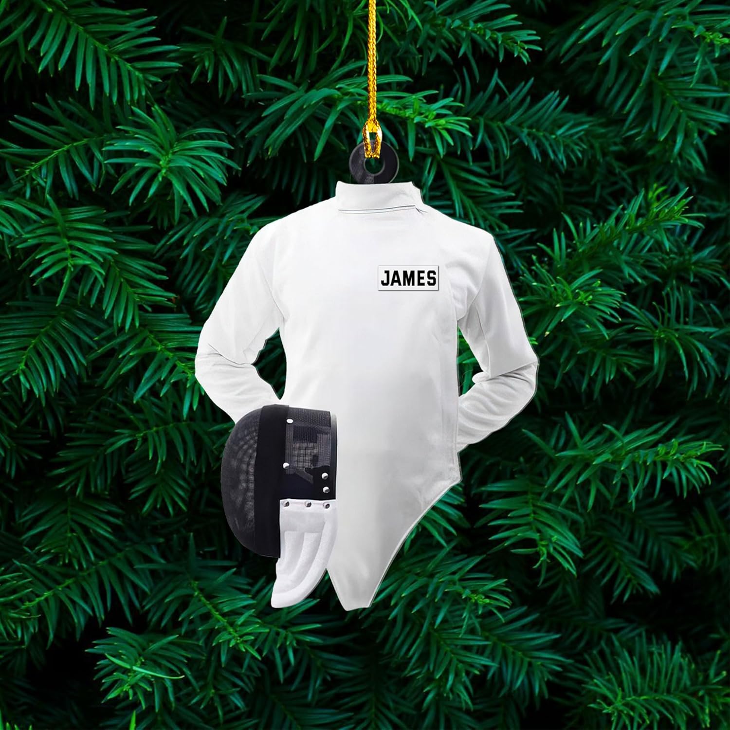 Royal Fight Personalized Fencing Ornament Fencing Christmas Ornament Fencing Gift, Fencing Christmas Tree Decor Fencer Ornament Gift for Christmas 2023 Fencer Fencing Ornament (Fencing 1)