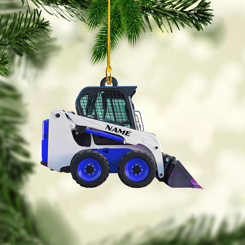 Artparel Skid Steer Loader Ornament Track Skid Steer Ornament Track Loader Ornaments for Christmas Tree Skid Steer Machine Ornaments 2024 Tractor Loader Xmas Ornament Gifts (SSL4)