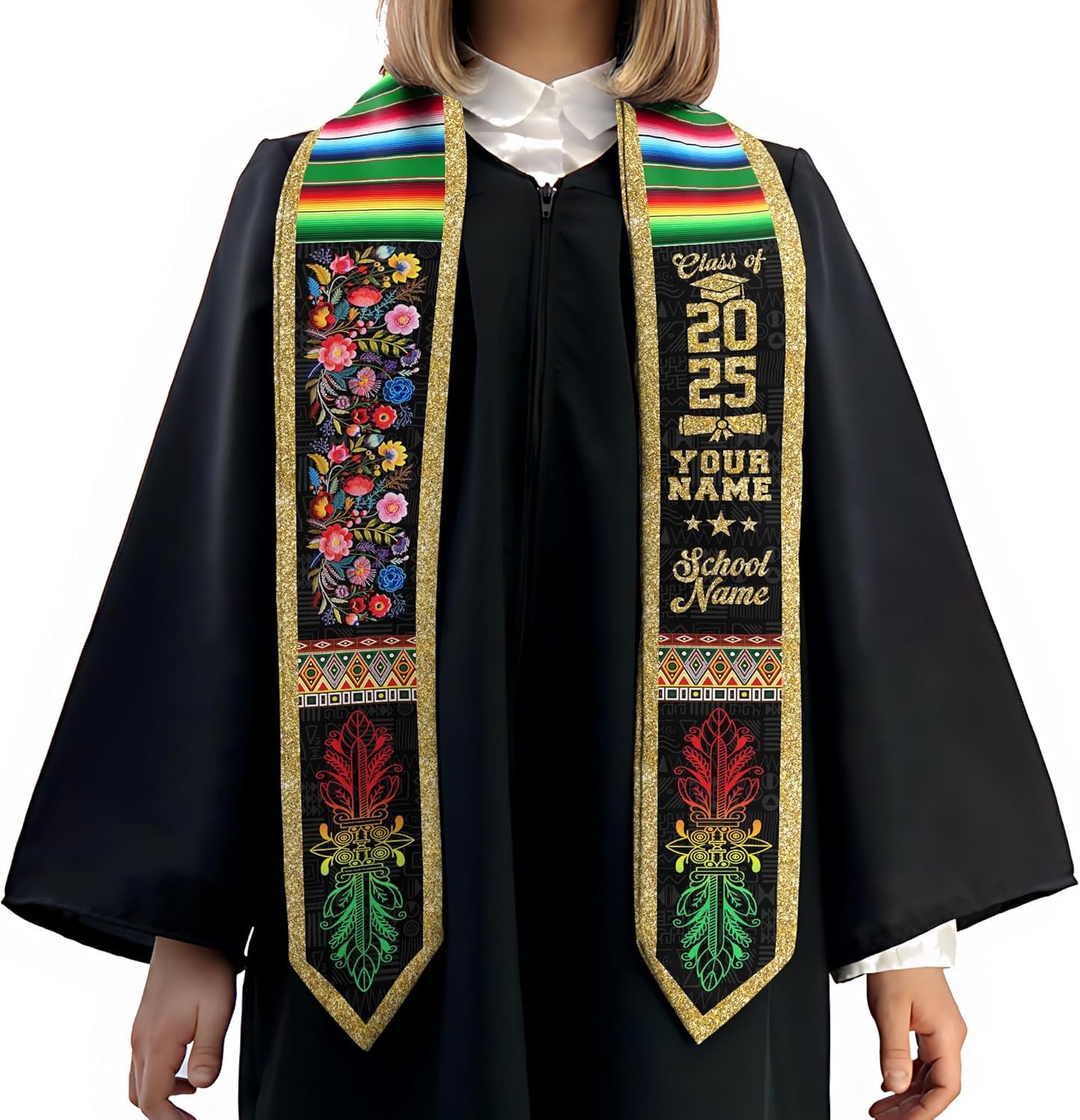 African American Graduation Sash, Graduation Stole Customize, African Graduation Sash, Graduation Stole Class of 2025