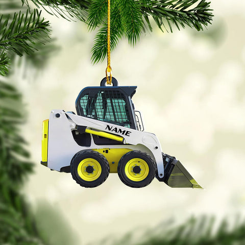 Artparel Skid Steer Loader Ornament Track Skid Steer Ornament Track Loader Ornaments for Christmas Tree Skid Steer Machine Ornaments 2024 Tractor Loader Xmas Ornament Gifts (SSL4)