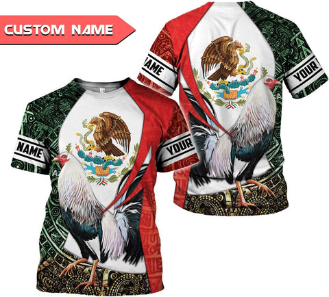 Personalized Name Mexican Shirts for Men, Customized Rooster Mexico Shirts for Men, Mexico Shirts for women, Mexico Shirt Eagle Flag Mexican Eagle Unisex Shirt, Mexico Soccer shirt men TS13