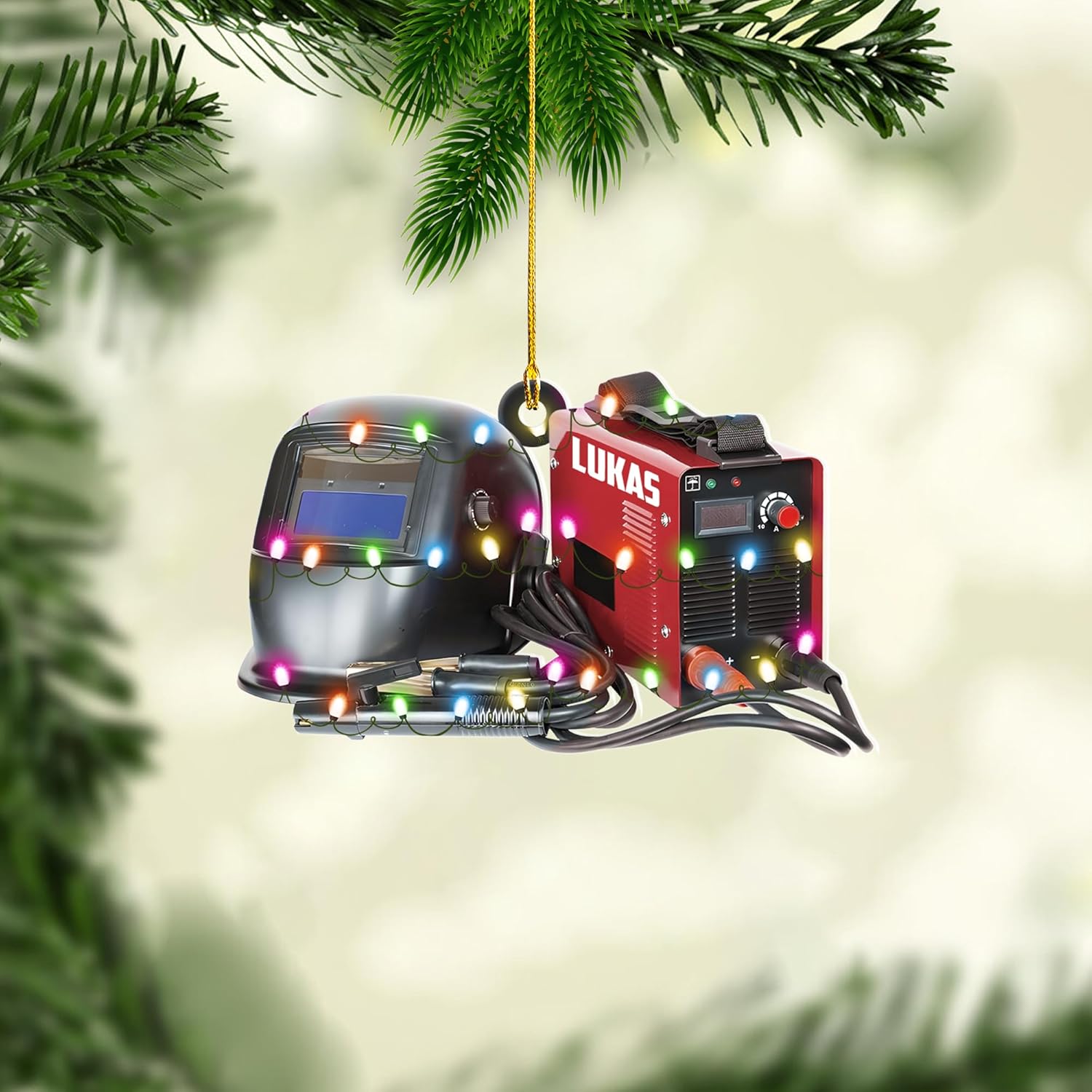 Artparel Personalized Welder Ornaments Custom Name Welder Christmas Ornament Custom Welder Gifts Welder Ornaments for Christmas Tree Welder Christmas Ornament (WD23)