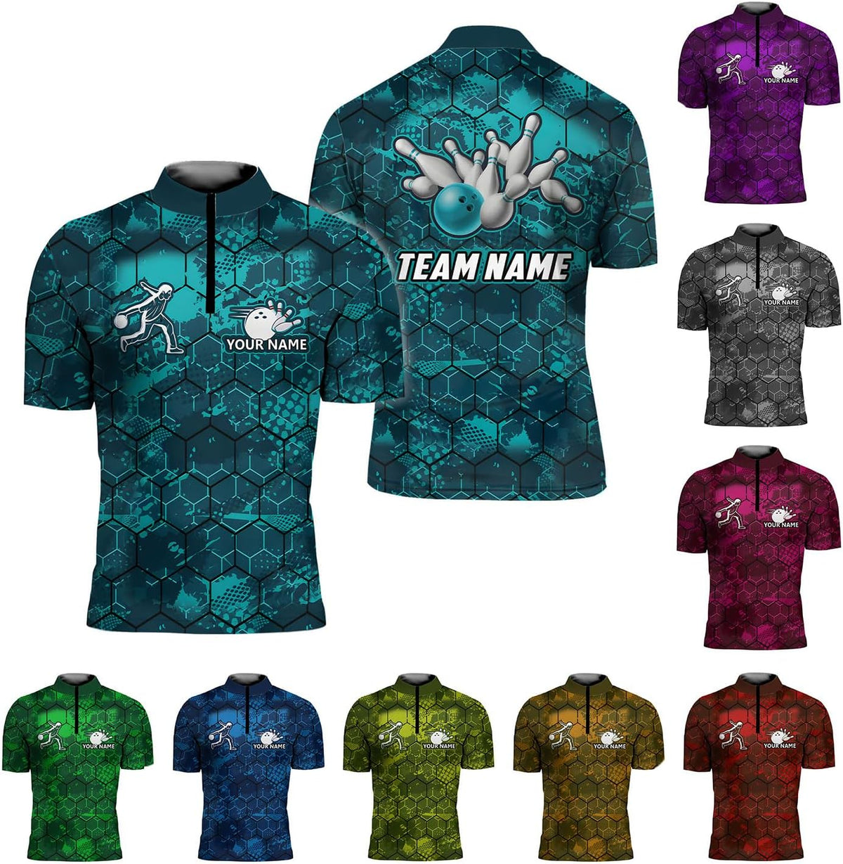 LigtHuy Personalized Bowling Jersey 3D, Bowling Shirts for Team, Bowling Shirt Unisex for Men Women, Bowling Shirts for Men 3