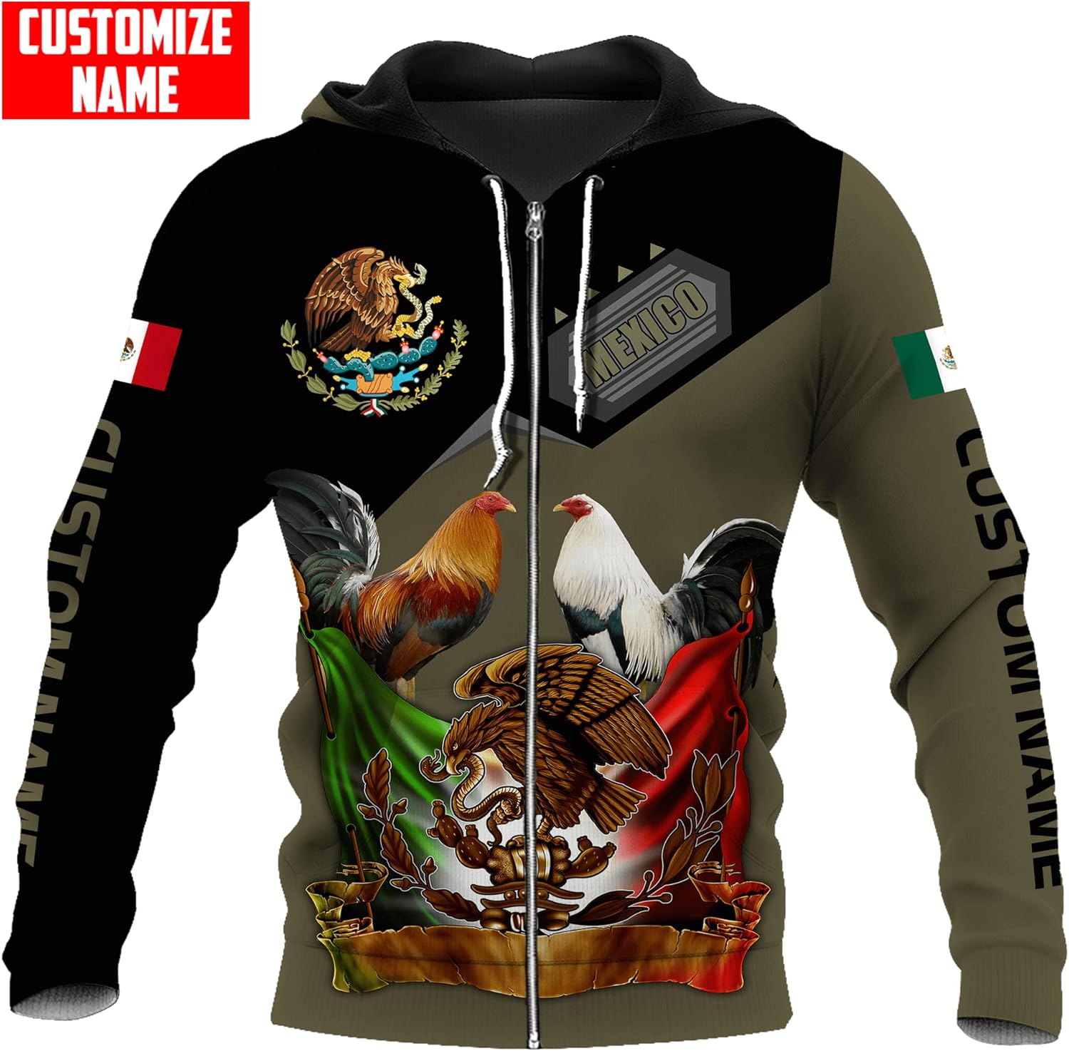 Personalized Rooster 3D gamefowl hoodies for men, mexican hoodie, rottweiler,fighting rooster redbull batalla de los gallos Unisex Hoodie, T Shirt, Zip Up Hoodie, Sweatshirt For Men Women HD541