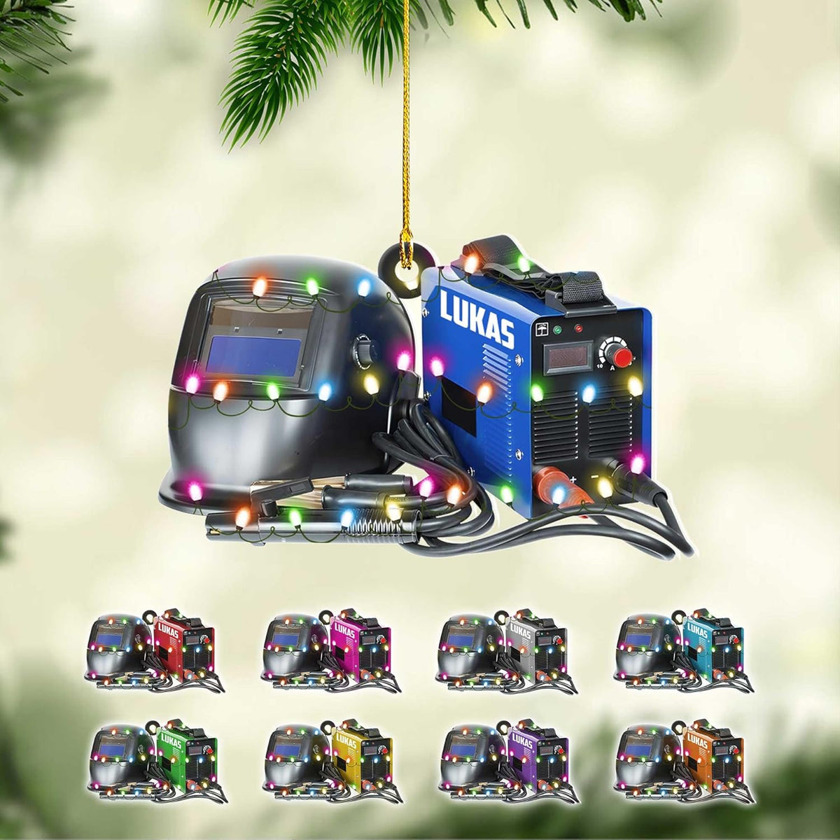 Artparel Personalized Welder Ornaments Custom Name Welder Christmas Ornament Custom Welder Gifts Welder Ornaments for Christmas Tree Welder Christmas Ornament (WD23)