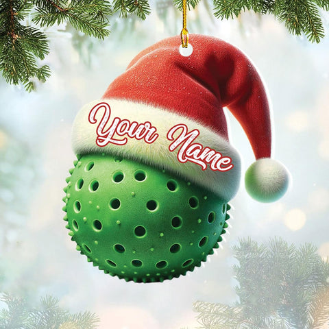 mostprints Personalized Pickleball Ornament 2023, Pickleball Paddles, Pickle Baller Sport Gifts Pickleball Ornament Christmas Tree Pickleball Decorations for Pickleball Lovers (PB7)