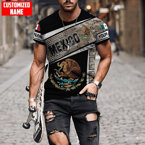 Personalized Name Mexican Hoodie 3D, Customized Mexican Hoodies for Men, Unisex Mexico Hoodie, Mexico Hoodies for Men, Women