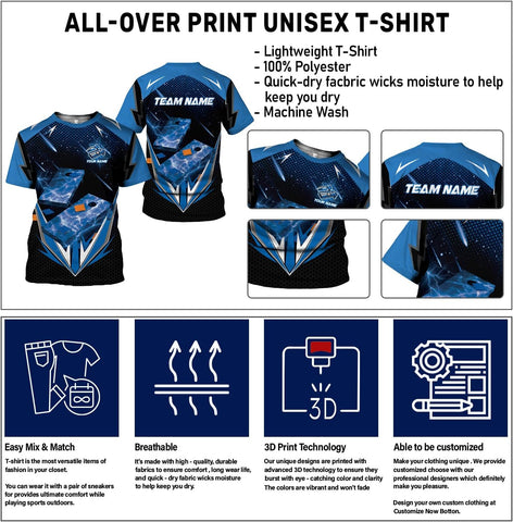 Artparel Personalized Cornhole 3D Player T-Shirt for Team Uniform Funny Gift Men Women