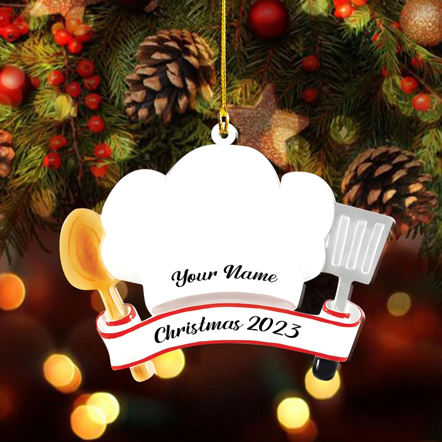 Personalized Baking Mixer Ornament, Baker Ornament for Christmas 2023, Baking Ornaments for Christmas Tree, Chef Christmas Ornament Tree Hanging Ornament Pine Decorations (Baker 12)