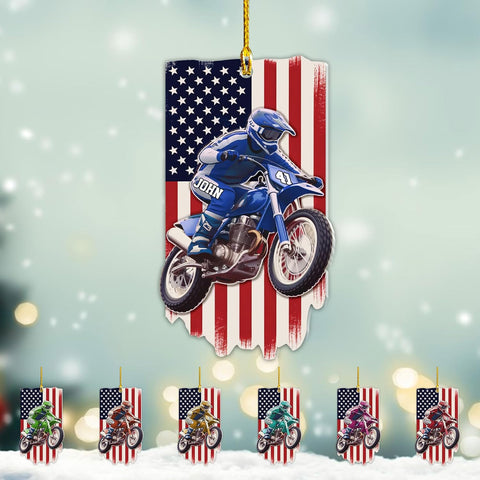 Personalized Dirt Bike Ornament, Motocross Christmas Ornament 2024, Dirt Bike Player Ornament, Dirt Bike Tree Decor, Dirt Bike Ornaments Gifts for Dirt Bike Lovers, Players (MTC14)