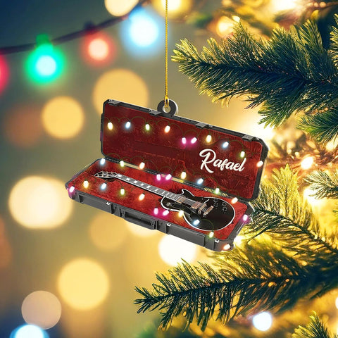 Personalized Guitar Ornament, Electric Guitar Ornament, Guitar Christmas Ornaments 2024, Acoustic Guitar Christmas Ornament, Guitar Christmas Ornaments Guitarist Gift Musical Instruments Xmas (G1)