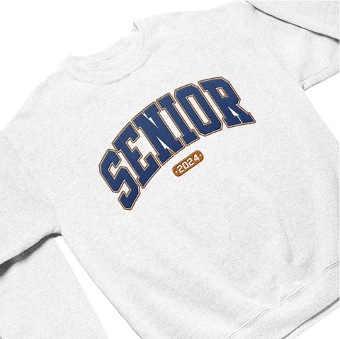 MAPrints Personalized Senior 2024 Embroidered Sweatshirt, Graduation 2024 Class Of 2024 Senior Class Of 2024 Graduation Shirt