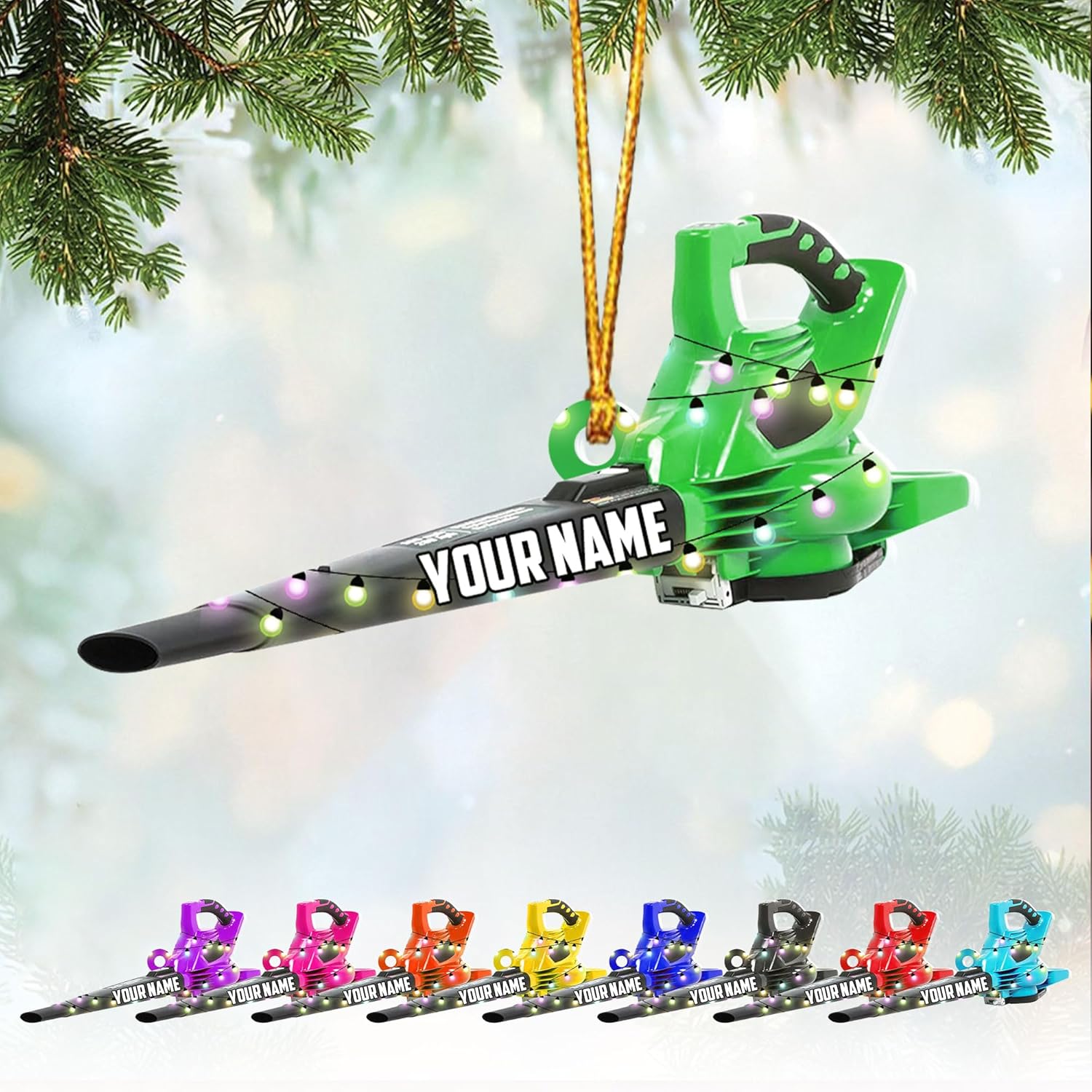 Personalized Leaf Blower Ornament 2024 Leaf Blower Christmas Ornament, Leaf Blowers Ornament Christmas, 2024 Leaf Blowers Ornament for Christmas Tree Decor Hanging Leaf Blowers Gift Xmas (LB3)