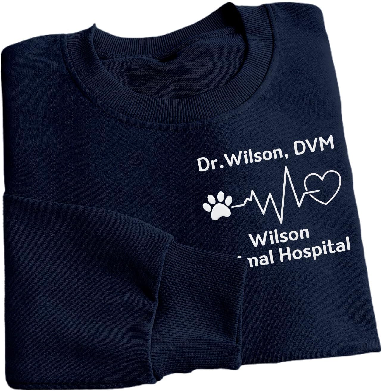 Personalized Veterinarian Embroidered Sweatshirt, Custom Vet Tech Shirt, Veterinary Technician Week Gifts, Veterinary Gifts